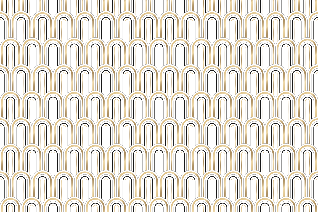 Spisebrikke moderne med buede linjemotiver - Tenstickers