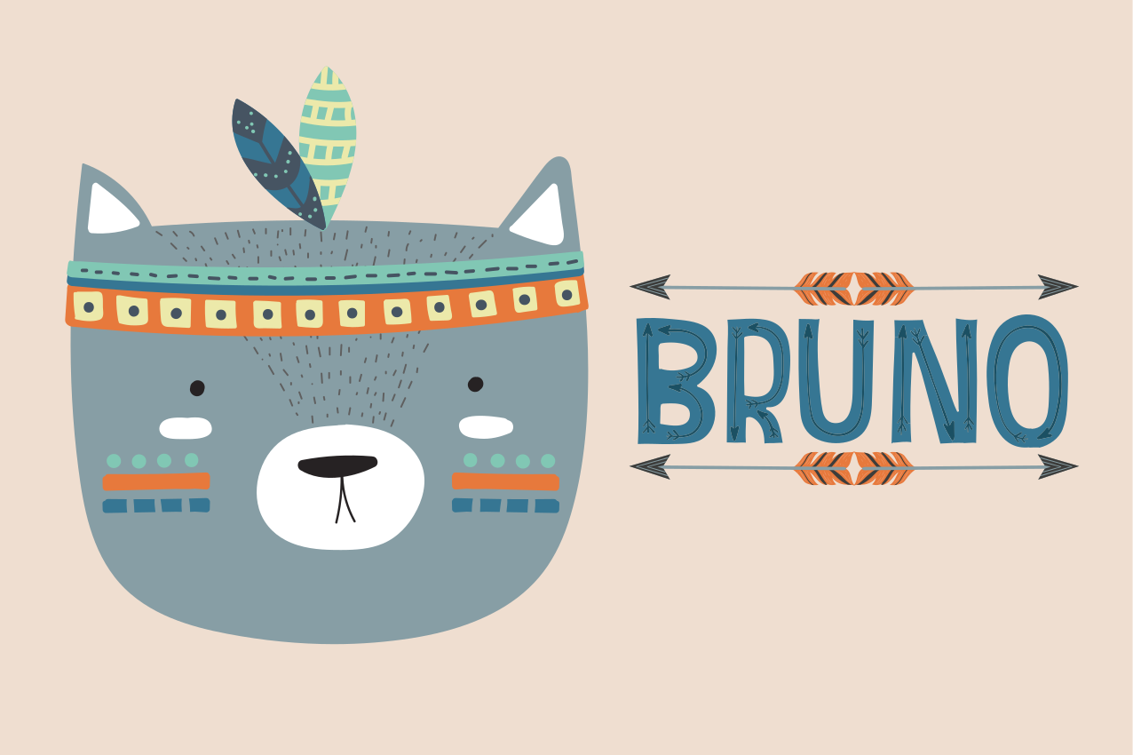 Kjempesøt dyreillustrasjon spisebrikke spedbarn - Tenstickers