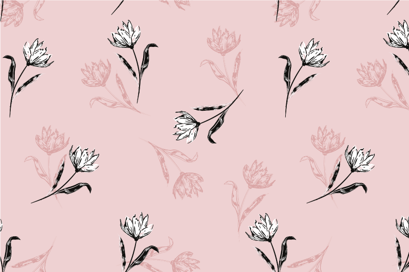 Spisebrikke tekstur elegant botanisk komposisjon - Tenstickers