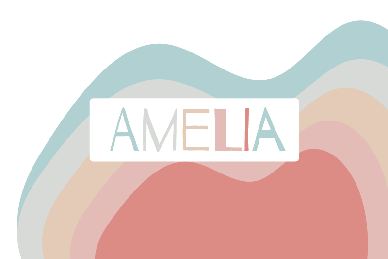 Spisebrikke med navn fargerik personliggjøring - Tenstickers