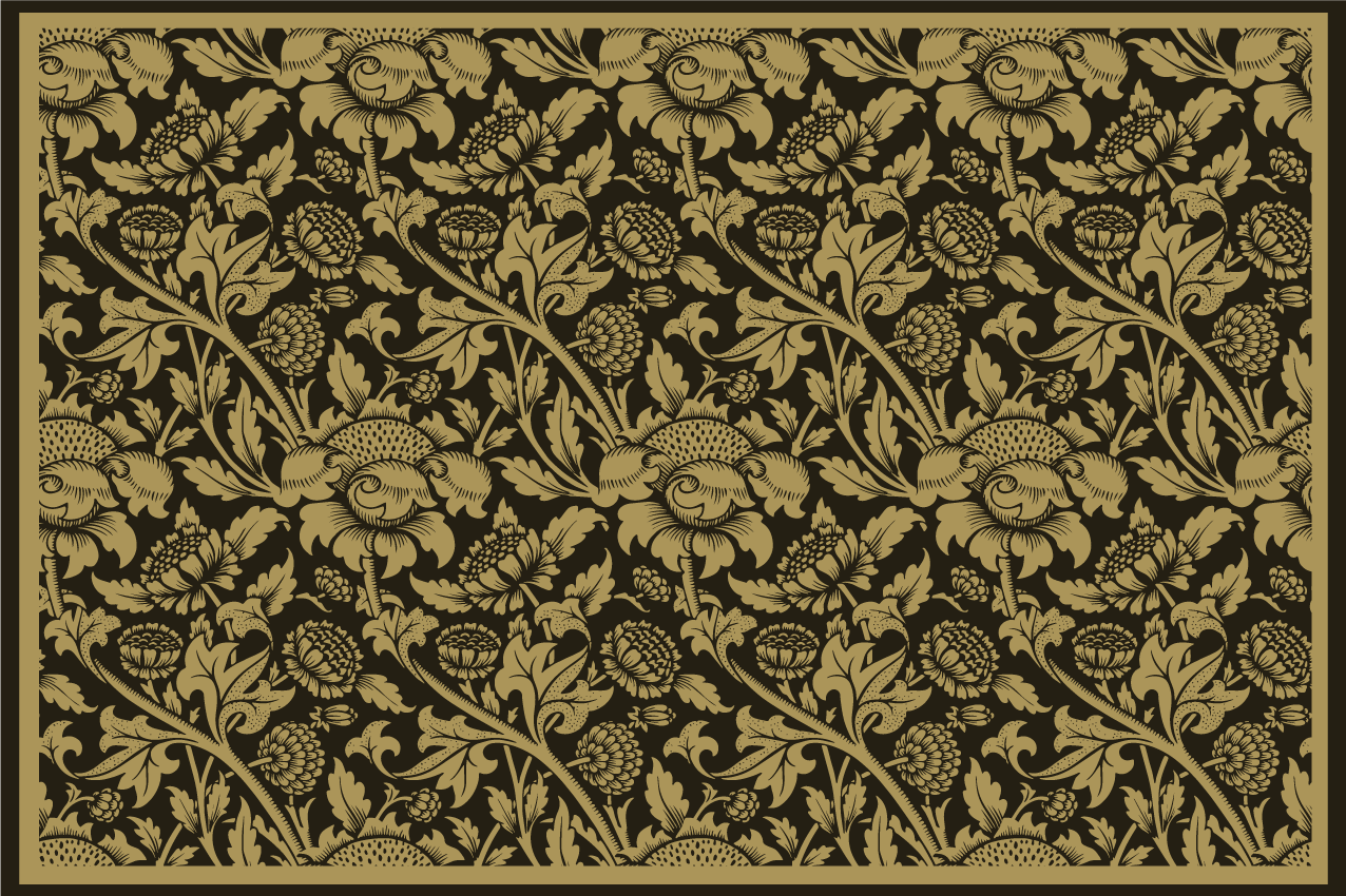 Spisebrikke elegant botanisk eleganse - Tenstickers