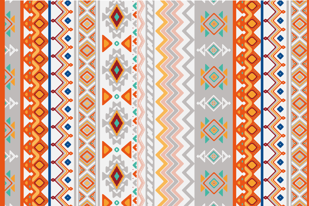 Bohemsk stil mønster spisebrikke tekstur - Tenstickers