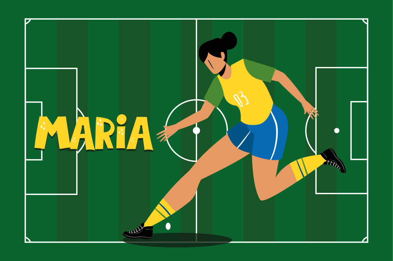 Jentefotballspiller skikk egne navn spisebrikke - Tenstickers