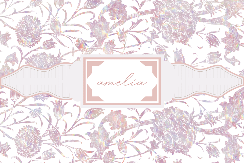 Tilpasset tistel spisebrikke med navn - Tenstickers