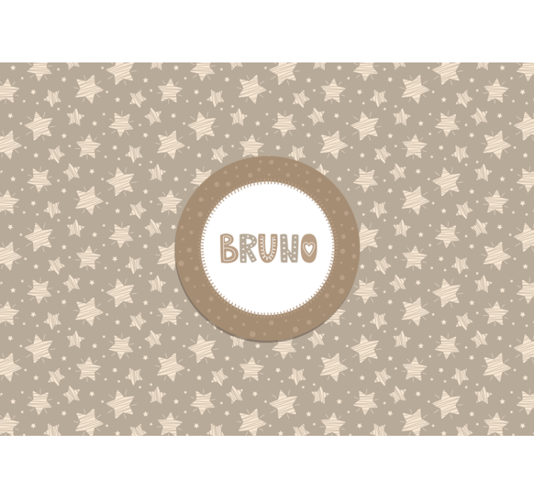 Stripete stjerner Fototapet baby - Tenstickers