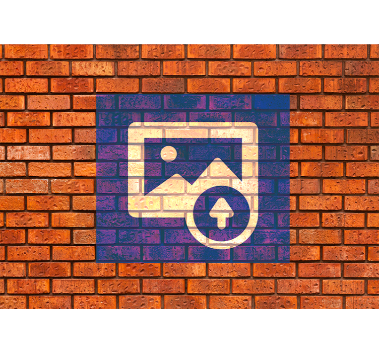 Spansk flagg effekt Fototapet murstein - Tenstickers