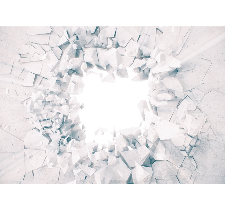 Knust effekt 3d fototapet - Tenstickers