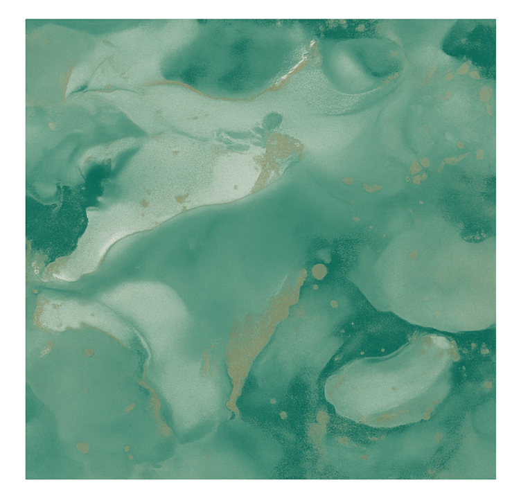 Esmerald marmor virvler fototapet stue - Tenstickers