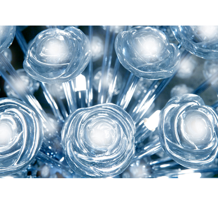 Krystall blomst fototapet - Tenstickers