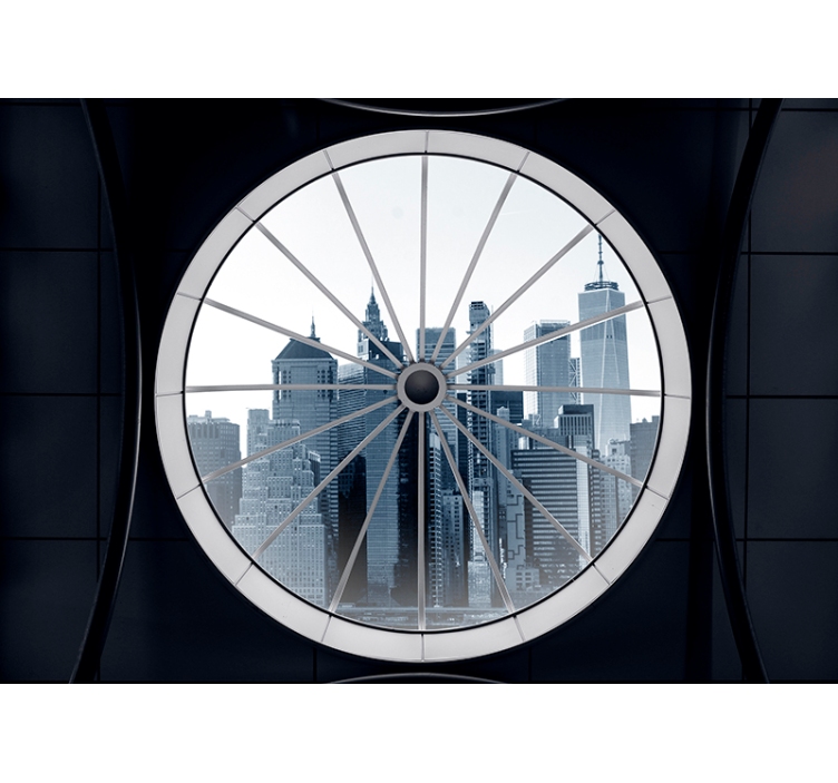 Urbane perspektiver fototapet 3d - Tenstickers