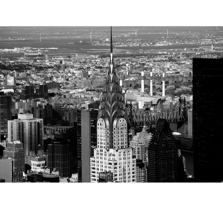 Empire state building new york fototapet - Tenstickers