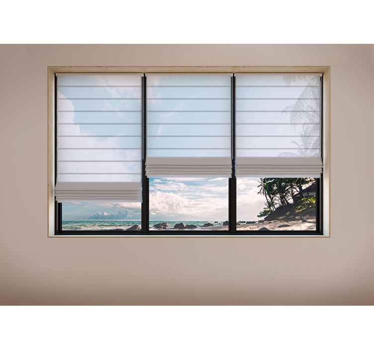 3d-effekt strandfototapet - Tenstickers