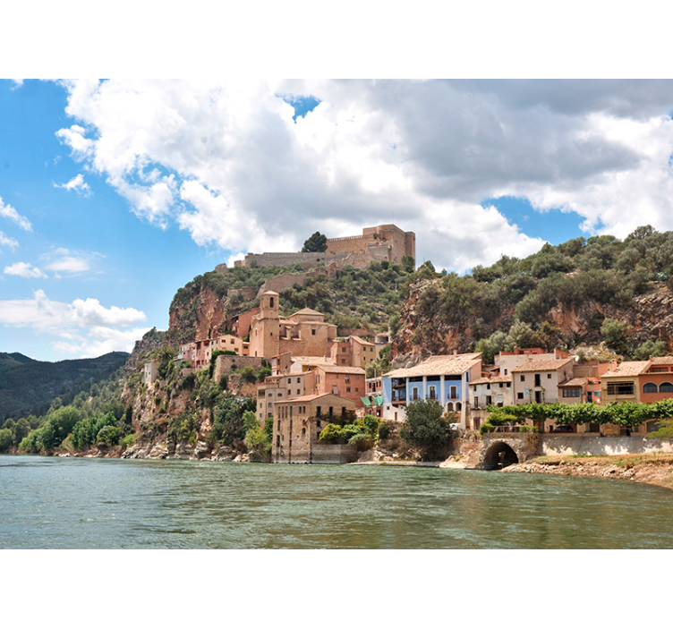 Ebro byfototapet - Tenstickers