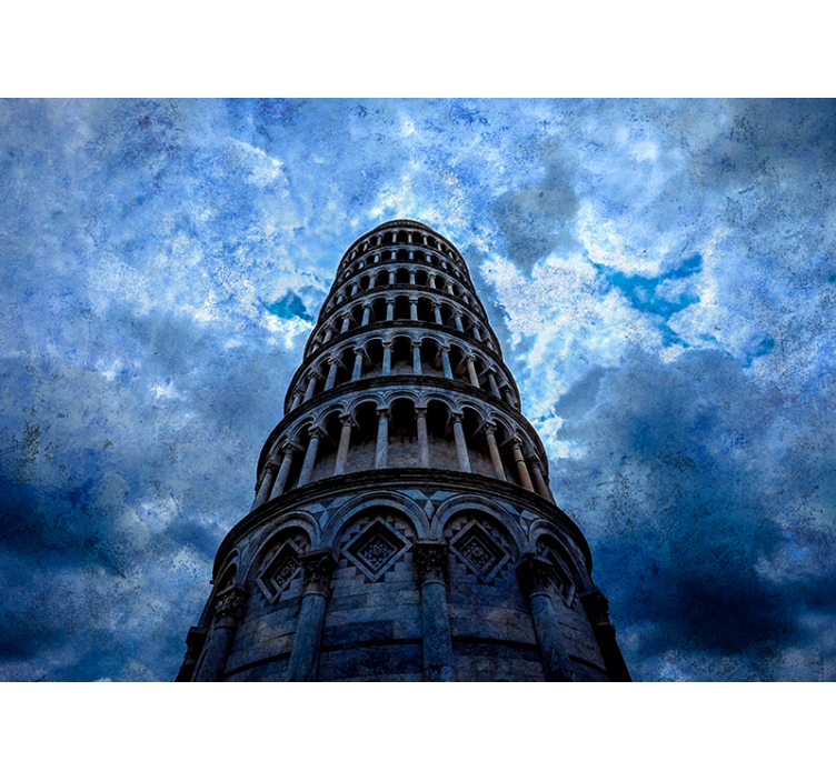 Tower of pisa fototapet for veggene dine - Tenstickers