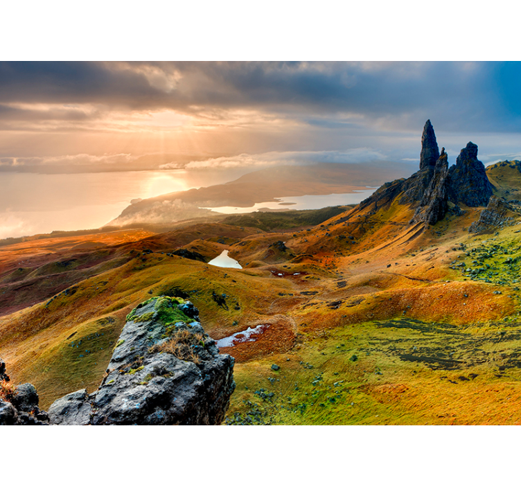 øya skye natur natur fototapet - Tenstickers