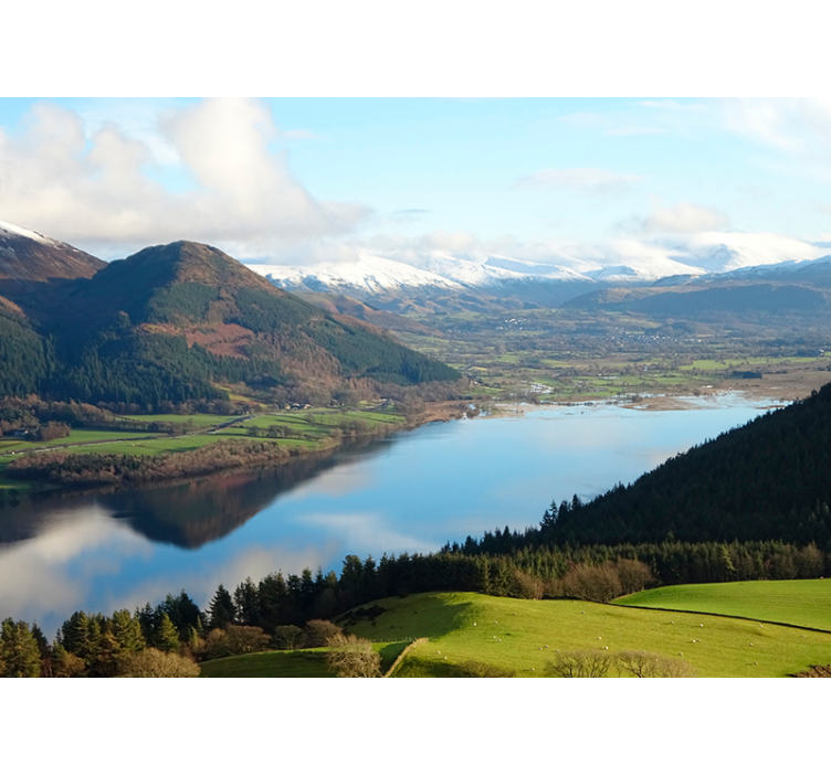 Innsjø distriktet innsjø fototapet - Tenstickers