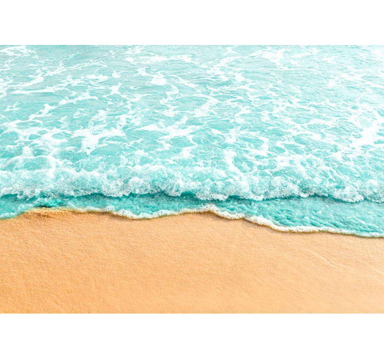 3d-bølger av sjøfototapetet - Tenstickers