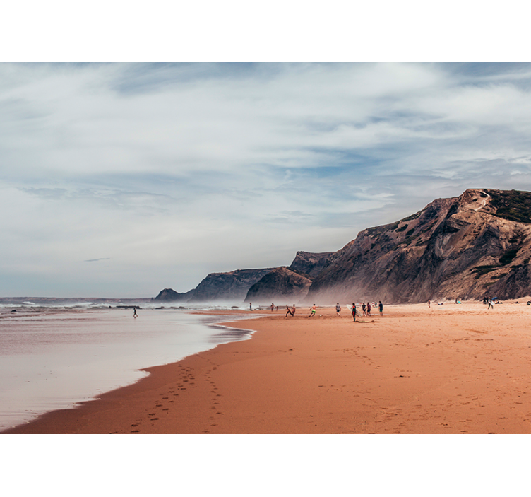 Grå sommerhavet fototapet - Tenstickers