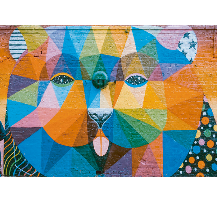 Tribal graffiti urban kunst fototapet - Tenstickers