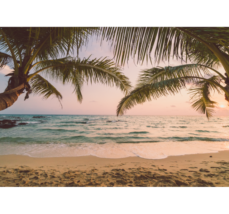 Idylliske strandlandskap badmalerier - Tenstickers