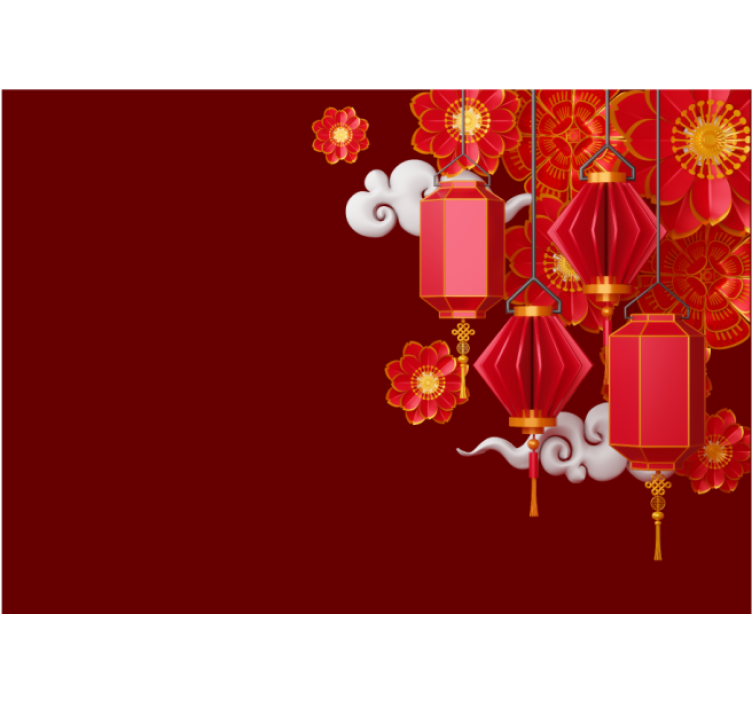 Kinesisk vegg 3d effekt 3d fototapet - Tenstickers