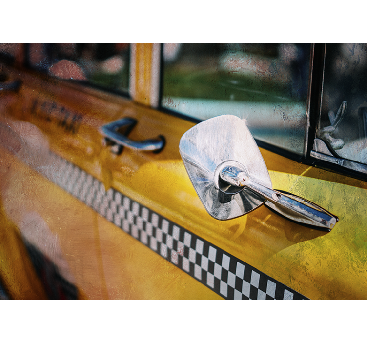 Fototapet new york ikonisk gul taxi - Tenstickers