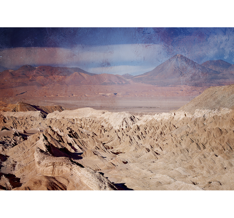 Valle de la luna atacama ørken fototapet - Tenstickers