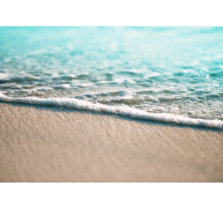 Fototapet sjø myke vannbølger - Tenstickers