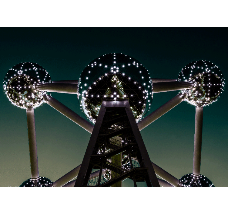Brussel atomium-struktur fototapet byer - Tenstickers