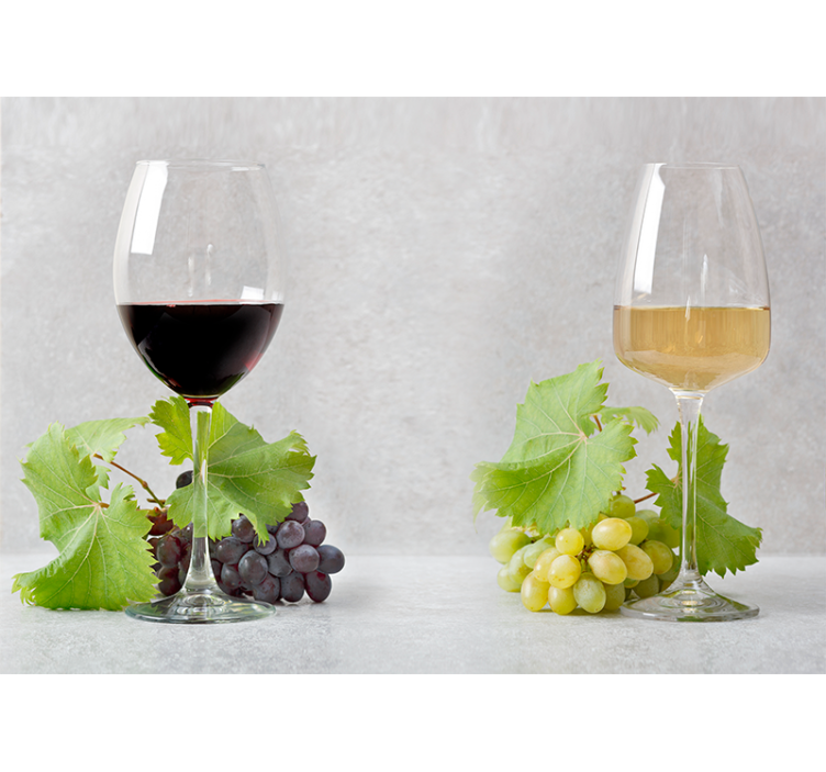 Fototapet musikk druer og vin - Tenstickers