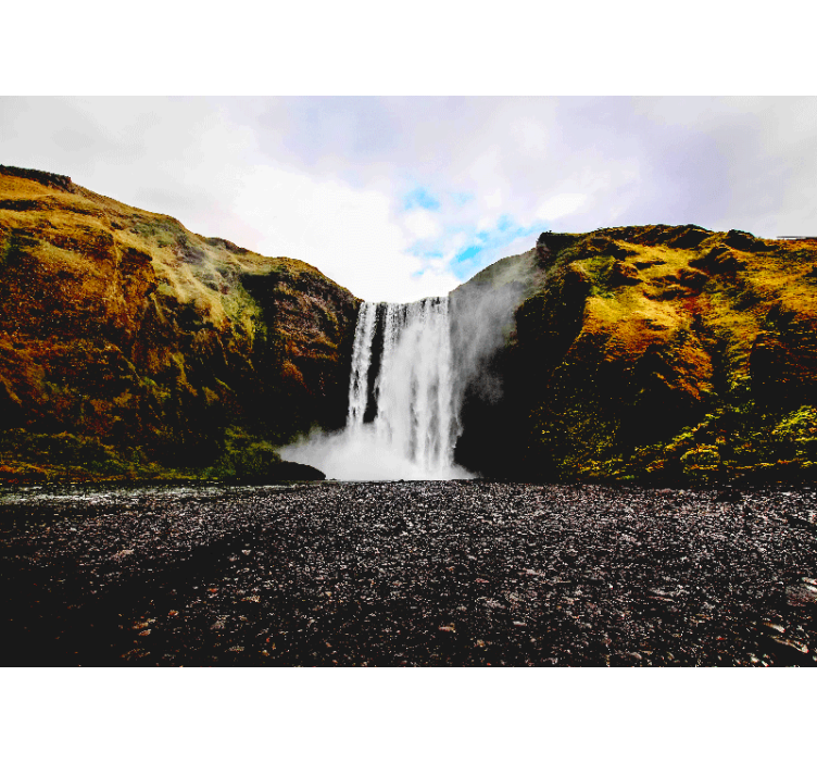 Majestetisk fossescene Fototapet foss - Tenstickers