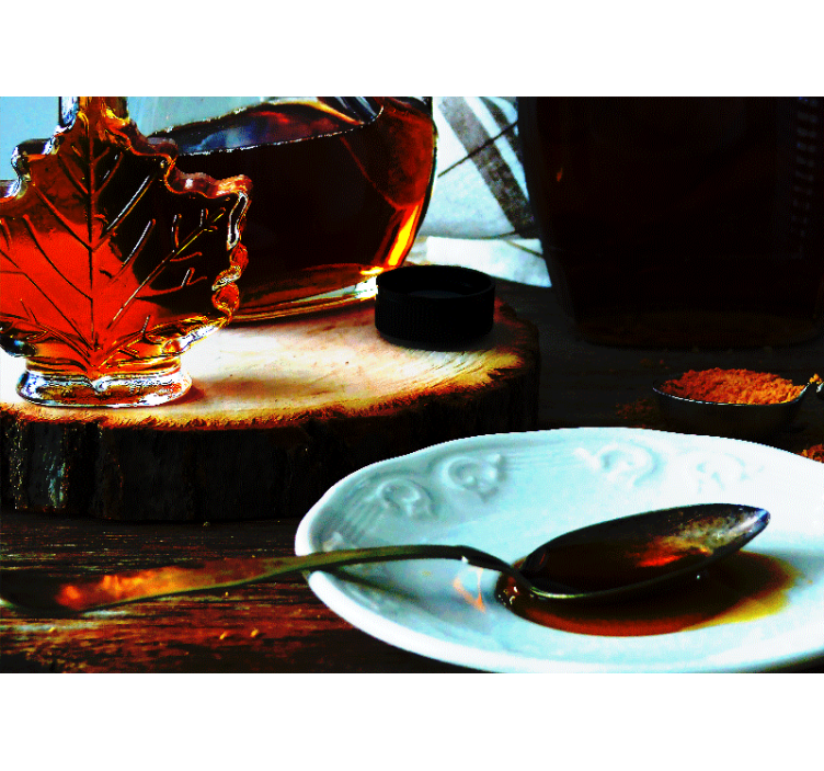 Lønnesirup-glede fototapet urban kunst - Tenstickers