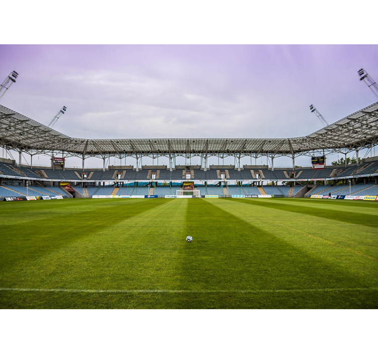 Fotballbane soverommet fototapet tapet - Tenstickers