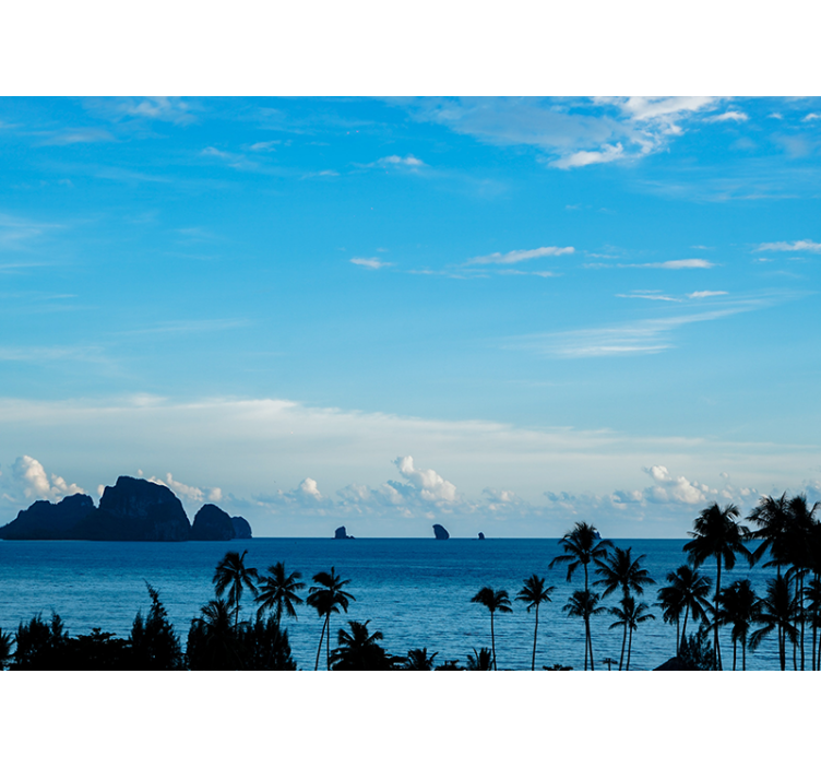 Fototapet landskap havutsikt - Tenstickers