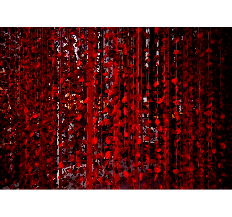 Blomster hengende fototapet blomster - Tenstickers