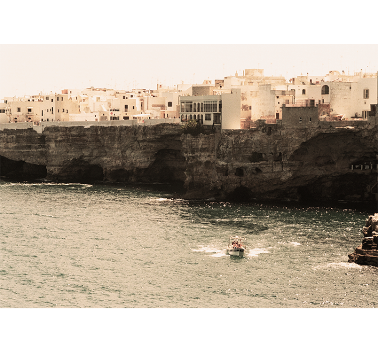 Kystlandsby fototapet byer - Tenstickers