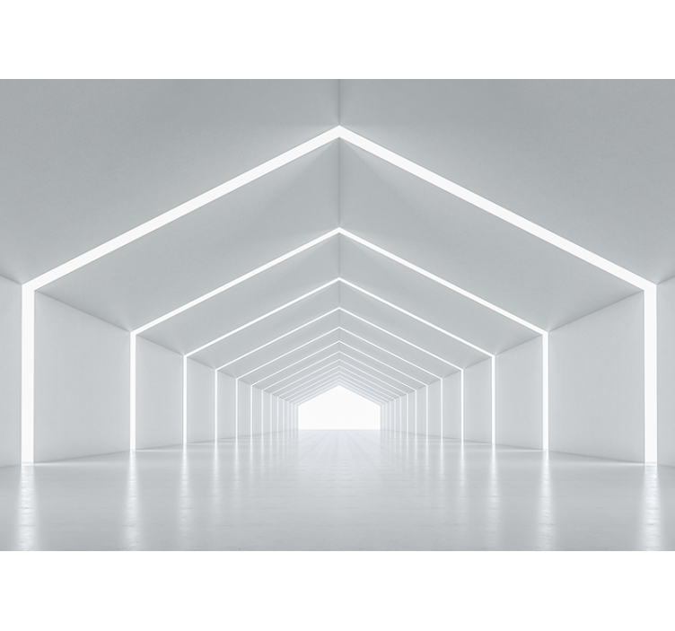 Geometrisk lysstruktur fototapet moderne - Tenstickers