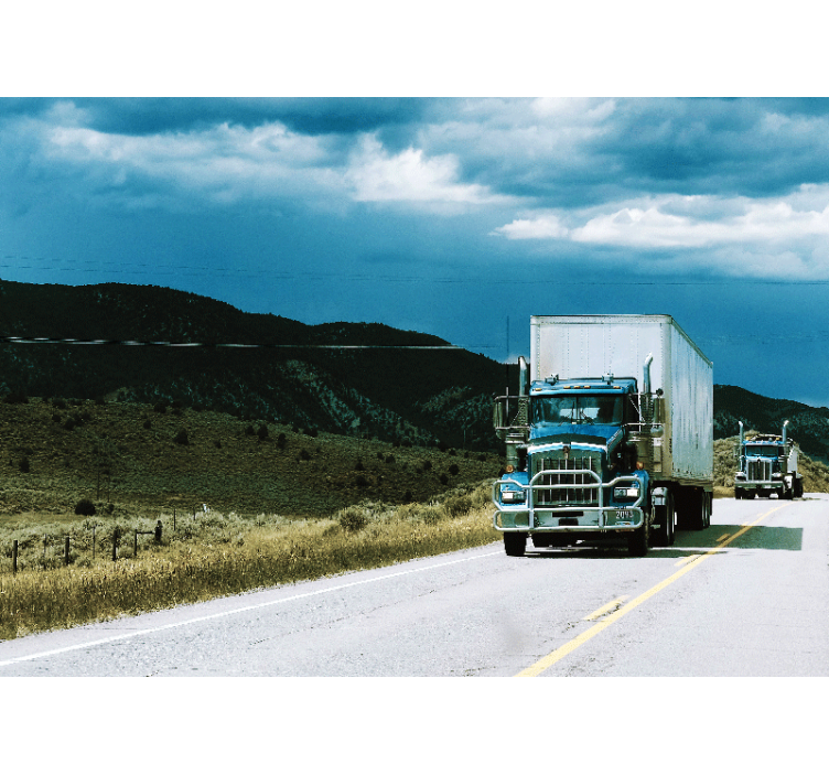 Motorer på motorveien fototapet kjøretøy - Tenstickers