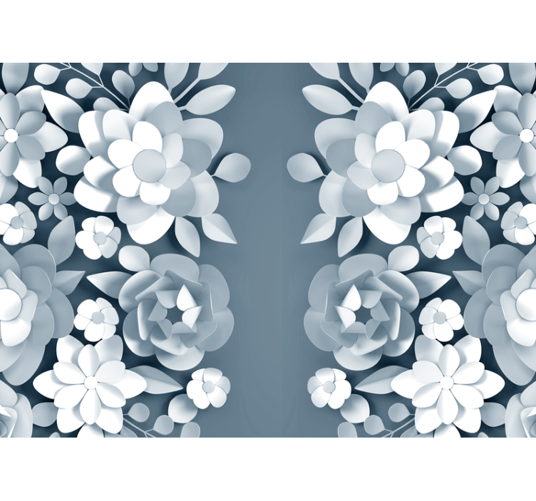 Fototapet blomster elegante botaniske motiver - Tenstickers