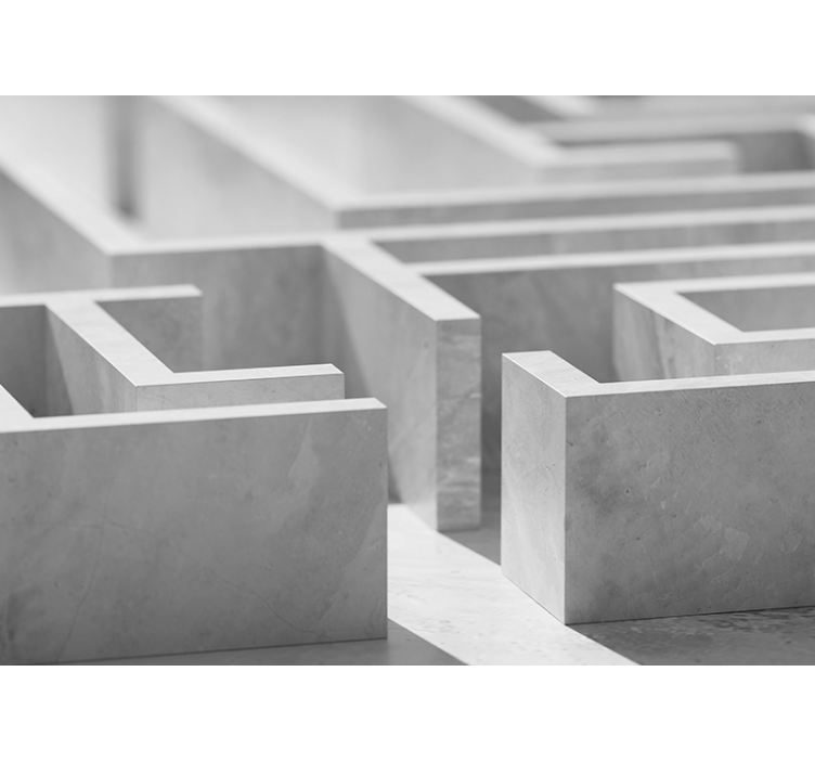 Fototapet abstrakt labyrintstruktur detaljer - Tenstickers