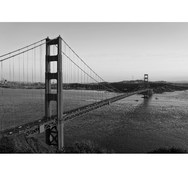 Fototapet byer golden gate-broen - Tenstickers