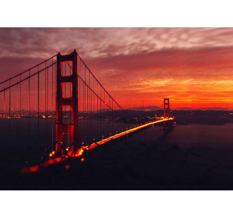 Fototapet byer golden gate-buen - Tenstickers