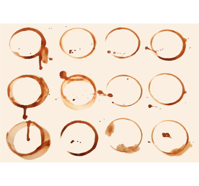 Kafferingmønstre fototapet kjøkken - Tenstickers