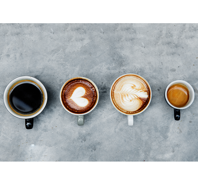 Fototapet musikk kaffe kunstsamling - Tenstickers