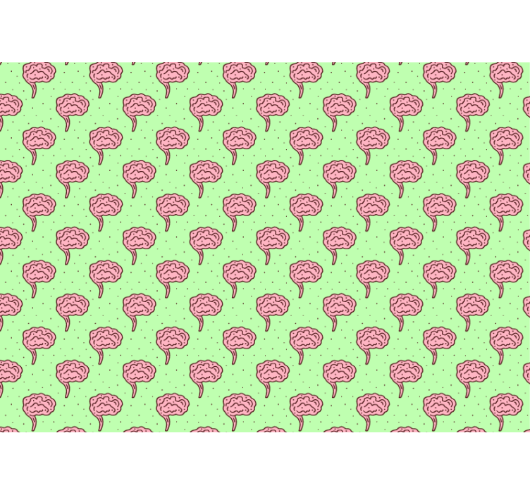 Stiliserte hjerneoppblomstringer fototapet blomster - Tenstickers