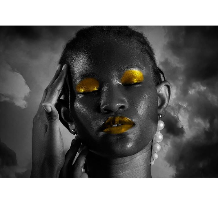 Slående skjønnhetsportrett fototapet mennesker - Tenstickers