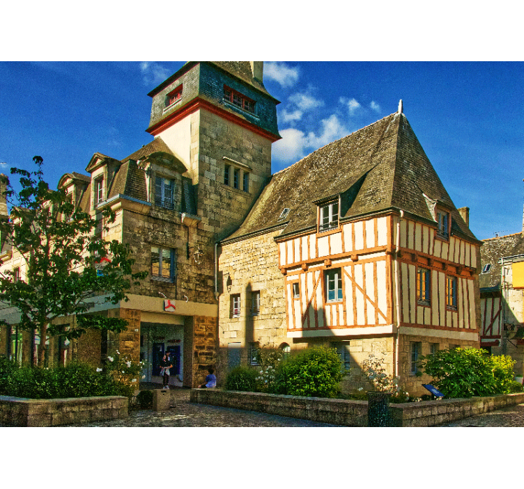 Fototapet byer historisk fransk arkitektur - Tenstickers