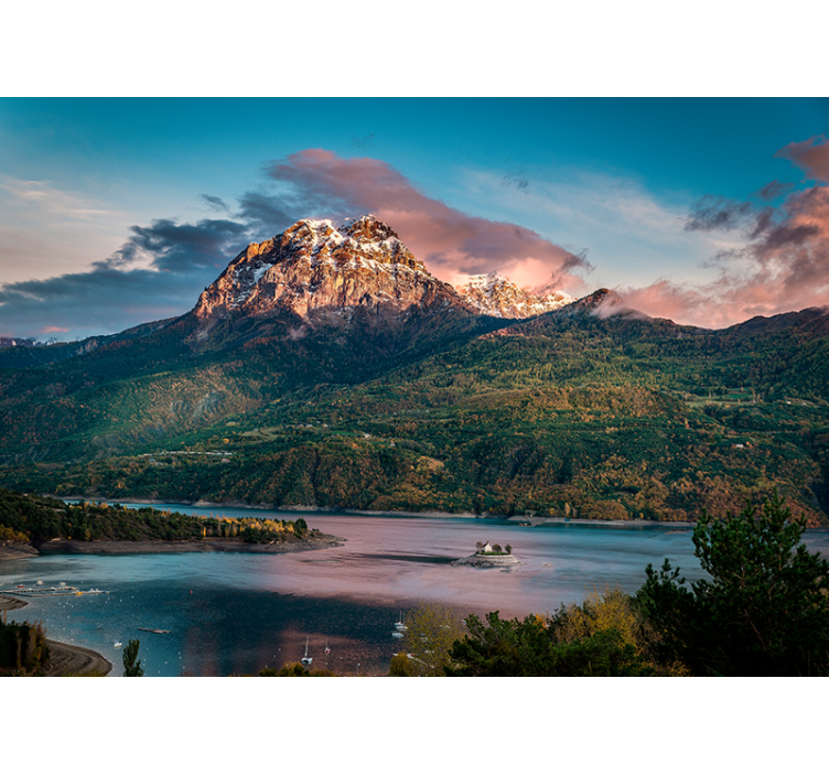 Norsk rennende elv fototapet natur - Tenstickers