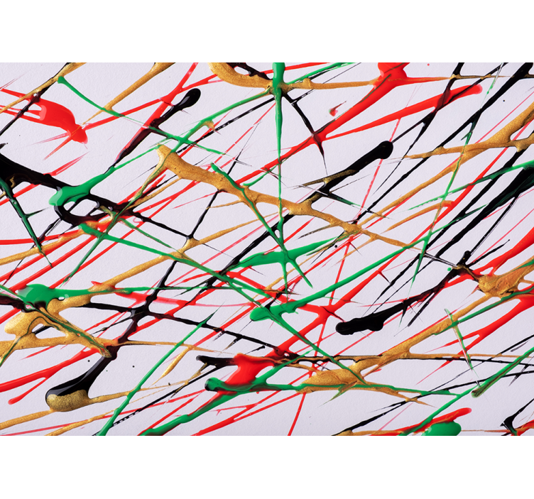 Fototapet abstrakt energiske penselstrøk - Tenstickers