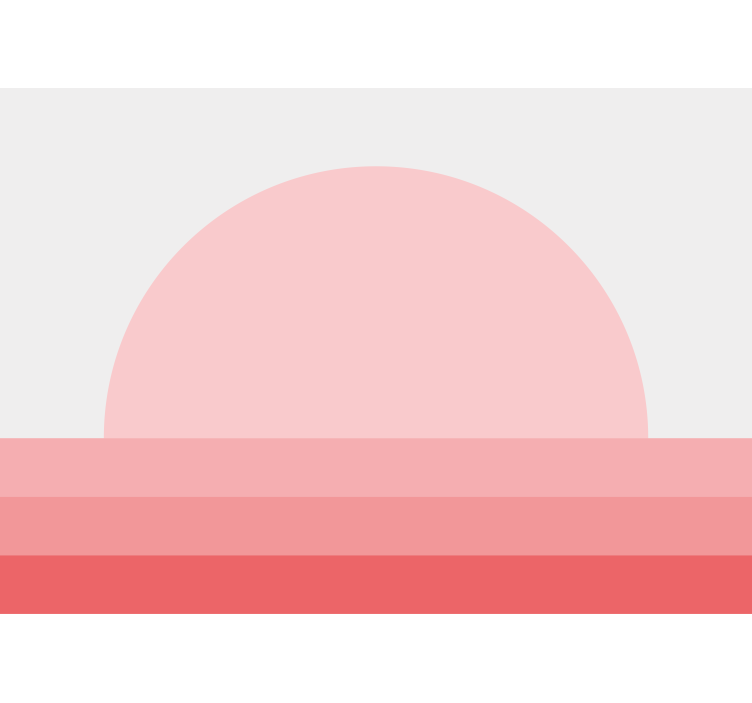 Fototapet blomster solnedgangsblomsteroppsett - Tenstickers